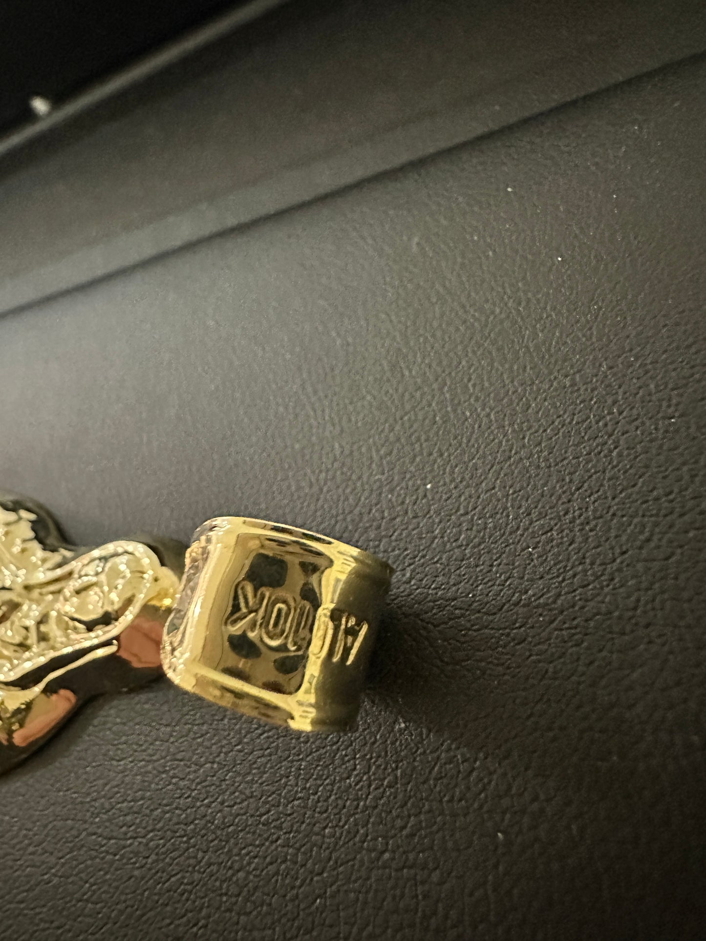 10KT 3.75” Yellow Gold Virgin Mary CZ Charm
